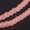 Baking Paint Transparent Glass Bead Strands GLAA-S031-4mm-28-3