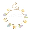 304 Stainless Steel Link Charm Bracelets BJEW-JB12458-3