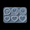 Heart Shape Quicksand DIY Silicone Mold DIY-K073-10B-5