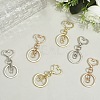 18Pcs 3 Style Alloy Keychain Clasps KEYC-SP0001-49B-7