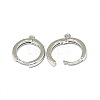 Brass Huggie Hoop Earring Findings PALLOY-F249-19P-2