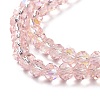 Electroplate Glass Beads Strands EGLA-A034-T10mm-L18-3