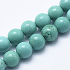 Natural Magnesite Beads Strands G-K244-02-8mm-02-1