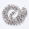 Electroplat Glass Beads Strands EGLA-Q092-8mm-D04-2