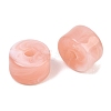 Two-Color Opaque Acrylic Imitation Gemstone Beads AC-CBA3EFE-02E-3