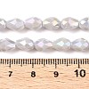 Opaque Solid Color Electroplate Glass Beads Strands X-EGLA-N013-P6mm-B05-4