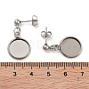 Stainless Steel Stud Dangle Earring Findings & Dangle Earring Findings & Stud Earring Findings STAS-XCP0001-82-3