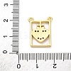 Brass Micro Pave Cubic Zirconia Pendants KK-U066-21B-G-3