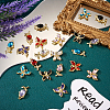 24Pcs 12 Style Glass Rhinestone Pendants FIND-TA0003-03-6