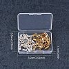 Rack Plating Brass Lobster Claw Clasps with Clip Ends KK-PH0035-34-WH-7
