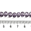 Transparent Baking Paint Glass Beads Strands DGLA-A034-T8mm-D07-4