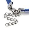Faux Suede Double Cord Bracelet Making STAS-M084-10P-03-3