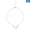 Twelve Constellation Alloy Crystal Rhinestone Link Chain Anklets for Women FS-WG97E4C-22-1
