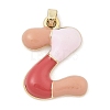Alloy Enamel Pendants ENAM-S023-01G-Z-2