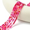 Natural Striped Agate/Banded Agate Beads Strands G-G545-04H-2