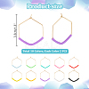 Hexagon 316 Stainless Steel Hoop Wine Glass Charms AJEW-PH01574-2