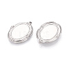 304 Stainless Steel Pendant Cabochon Settings X-STAS-T067-17P-2