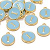 Golden Plated Alloy Enamel Charms ENAM-S118-04I-4