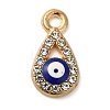 Alloy Enamel Rhinestone Glass Pendants X1-ENAM-U003-02G-09-1