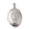 316 Stainless Steel Locket Pendants STAS-C123-01B-P-1