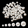 300Pcs 6 Sizes ABS Plastic Imitation Pearl Round Beads MACR-YW0002-67-1