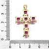 Brass Pave Cubic Zirconia Pendants CU-CBAE7DF-11G-C06-3