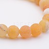 Natural Weathered Agate Stretch Beads Bracelets X-BJEW-JB02513-02-2