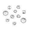 Acrylic Rhinestone Buttons BUTT-PJ0001-01-1