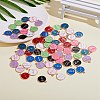 72Pcs 9 Colors Alloy Enamel Pendants ENAM-SZ0001-79A-05-5