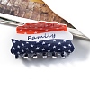 Independence Day PVC Plastic Claw Hair Clips PW-WG21920-07-1