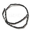 Natural Black Onyx(Dyed & Heated) Beads Strands G-B064-A25-3