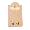 Rectangle Bowknot Earring Display Cards CDIS-P007-H01-1