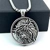 304 Stainless Steel Jesus Portrait Pendant Necklaces for Men SP6575-1