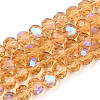 Electroplate Glass Beads Strands EGLA-A034-T8mm-L23-1