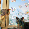 Heart Rainbow Prism Electrostatic Window Stickers PW-WGE4AFE-01-5