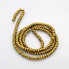 Electroplate Non-magnetic Synthetic Hematite Beads Strands G-J208G-09-2