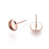 304 Stainless Steel Stud Earring Settings STAS-K131-A-01RG-2