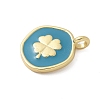 Brass Enamel Pendants KK-P293-11G-02-2