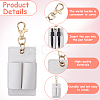 3Pcs PU Keychains KEYC-CL0001-49B-6