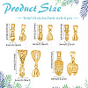 60Pcs 10 Styles Brass Pinch Bails KK-ME0002-25-2