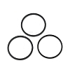 Ion Plating(IP) 304 Stainless Steel Linking Ring STAS-S079-13-B04-B-NF-1