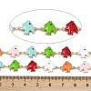 304 Stainless Steel Enamel Fish Link Chains CHS-F023-01A-G-2