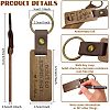 Walnut Wood Keychain KEYC-WH0044-009-2