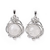 Natural Quartz Crystal Pendants G-P496-05P-21-2