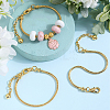 SOFPLATE 14Pcs Brass European Style Bracelet Making MAK-SP0001-02-4