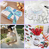 5Rolls Flat Rainbow Color Organza Ribbon OCOR-CY0001-77-4