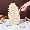 Wood Slant Back Necklace Display Stands NDIS-WH0010-19-3