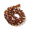 Electroplate Transparent Glass Beads Strands EGLA-A035-T10mm-A04-2
