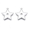 Brass Micro Pave Clear Cubic Zirconia Pendants KK-N232-206-1