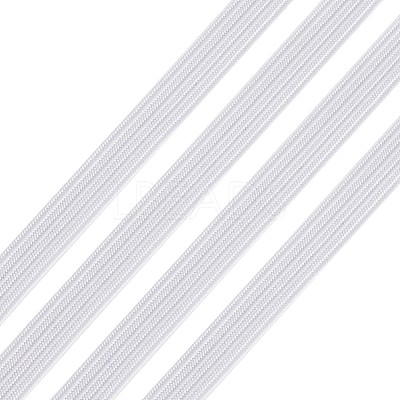1/4 inch Flat Braided Elastic Rope Cord X-EC-R030-6mm-01-1